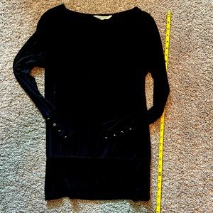 41 Hawthorne Long Sleeve Top, open back detail, size S, Black